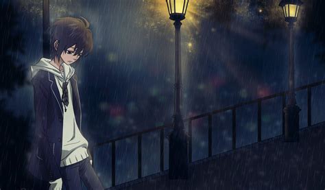 Aesthetic Anime Alone Sad Anime Boy Wallpaper Hd Lonely Anime Boy