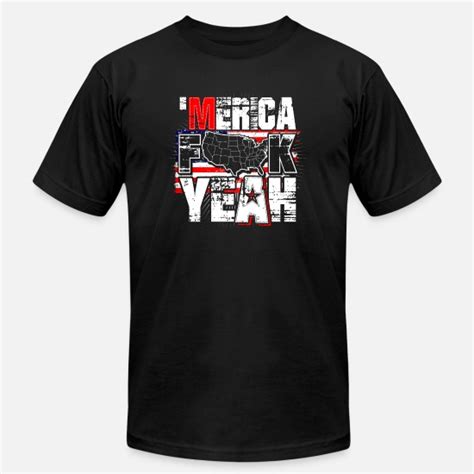 Merica Fuck Yeah Unisex Jersey T Shirt Spreadshirt