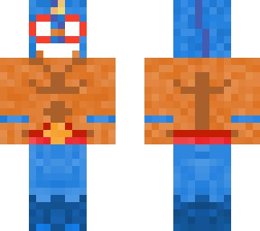 This skin is 100 created by me. Brawl Stars - EL PRIMO | Minecraft Skin