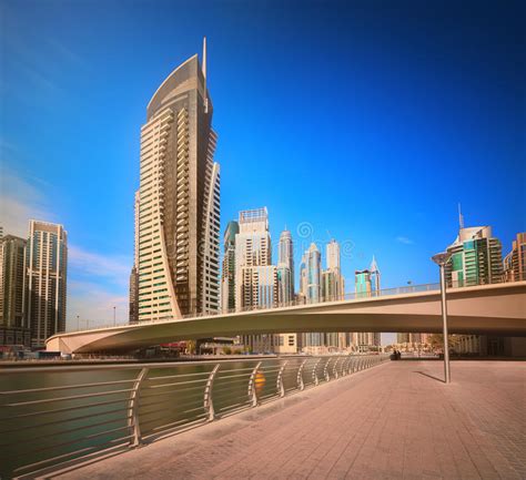 The Beauty Panorama Of Dubai Marina Uae Stock Image Image Of Arabic