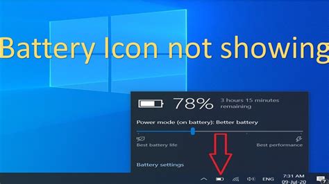 Battery Icon Not Showing In Taskbar Windows 7810 Mkani Creation