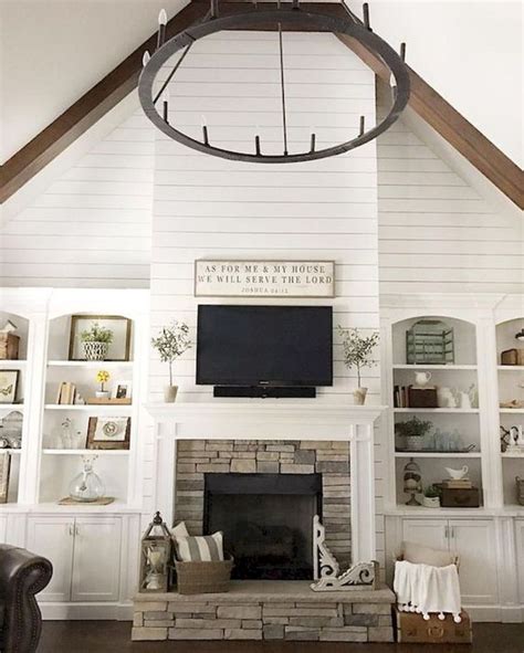 40 Best Modern Farmhouse Fireplace Mantel Decor Ideas 20 Farm House