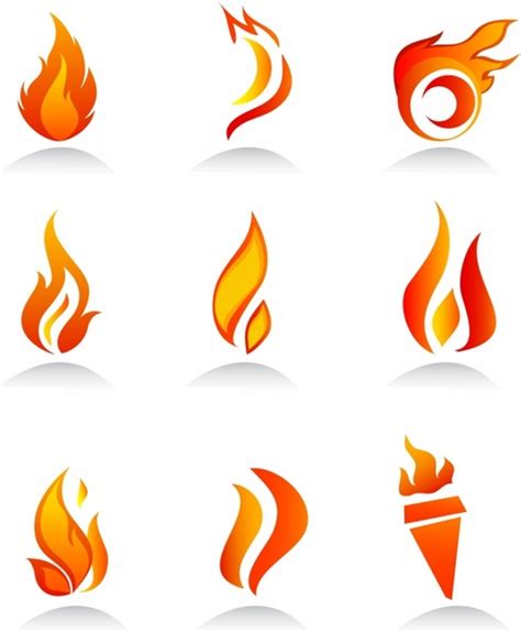 Flame fire, fire effect element, fire illustration, orange, combustion png. Collection of fire icons and elements Free vector in Adobe ...