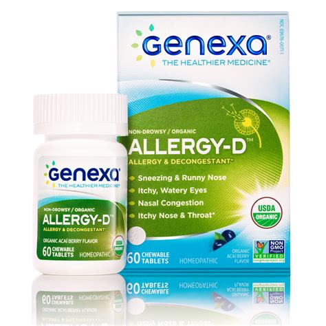 Allergy D Decongestant For Allergies And Sinuses 60 Otc Chewables