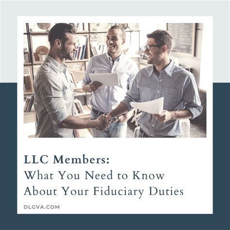 Llc Members What You Need To Know About Your Fiduciary Duties Davis Law Group