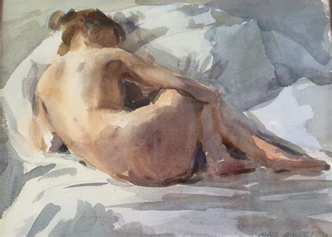 Watercolor Nude By Marc Whitney Whitney Painting Drawing Paint