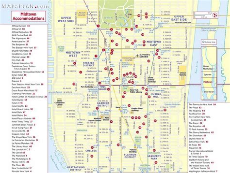 Printable Manhattan Street Map