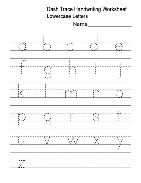 preschool writing lowercase tracing  worksheets  images