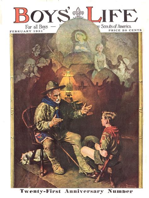 Happy Birthday To Bsa Legend Norman Rockwell Heads Up By Boys Life