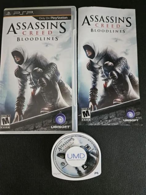 ASSASSIN S CREED BLOODLINES Sony PSP 2009 Black Label Complete