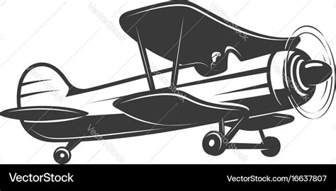 Vintage Airplane Royalty Free Vector Image Vectorstock