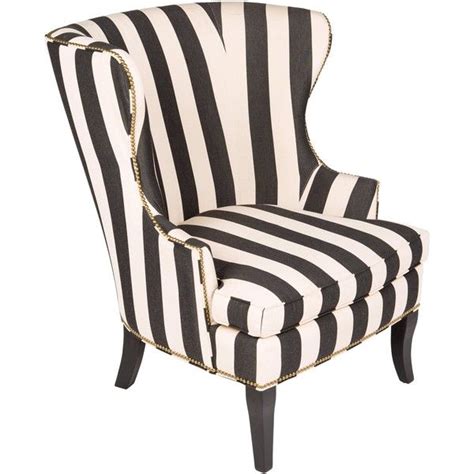 It features the original thick, striped wool upholstery and solid oak legs. Pre-owned Striped Upholstered Wingback Chair ($395) liked ...
