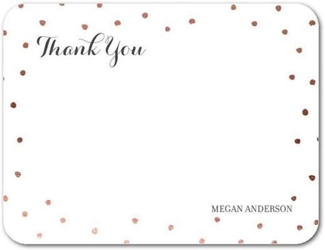Speckled Chalk Signature White Thank You Cards In Black Mindy Weiss