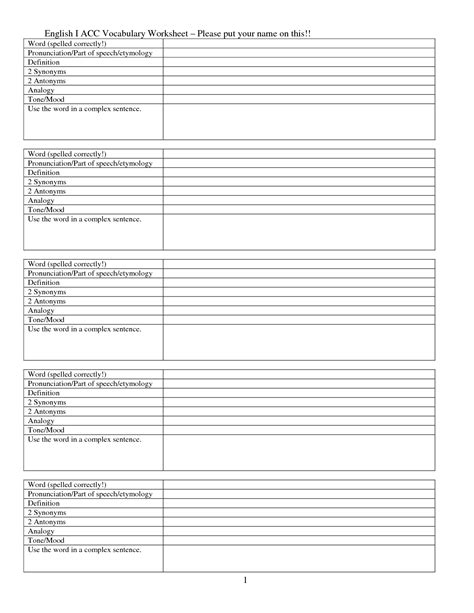 15 Best Images Of Word Definition Worksheets 2nd Grade Vocabulary