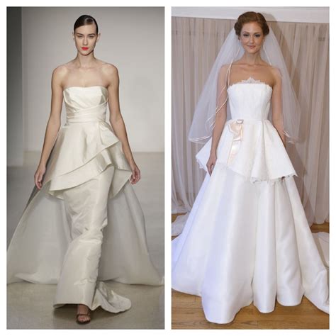 Top 3 Wedding Dresses Of The Week Peplum Edition Glamour