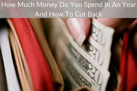 How Much Money Do You Spend In An Year And How To Cut Back Smart Saving Advice