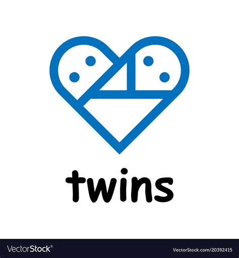 Twins Icon On White Background Royalty Free Vector Image