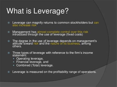 In physics and mechanics, a lever increases the ability to move objects. Financial leverage
