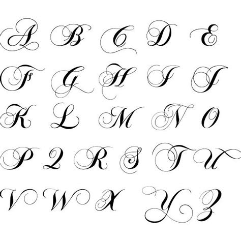 Letras Cursivas Tattoo Fonts Cursive Calligraphy Fonts Alphabet
