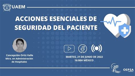 Acciones Esenciales De Seguridad Del Paciente Youtube