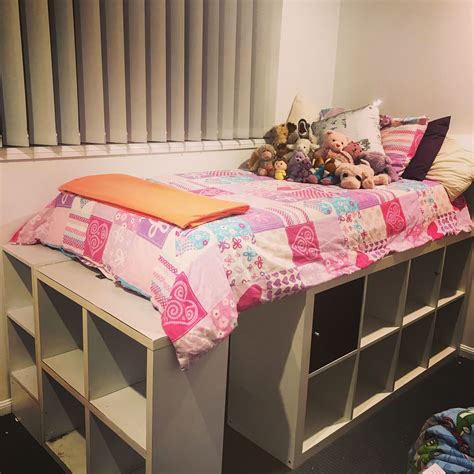 Most Recent Screen Diy Cube Furniture Kids Platform Bed With Cubby