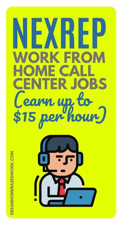Nexrep Work From Home Call Center Jobs Earn Up To 15 Per Hour Call