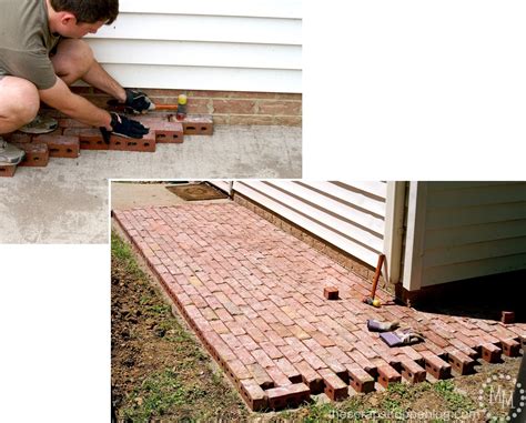 How to Build a Brick Patio - The Scrap Shoppe