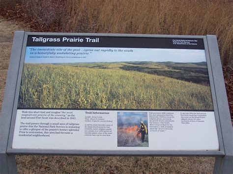Tallgrass Prairie Trail Sign Interpretive Display At Fort Flickr