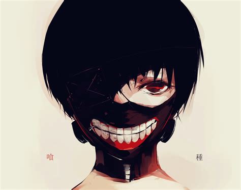 Black Anime Boy With Mouth Mask