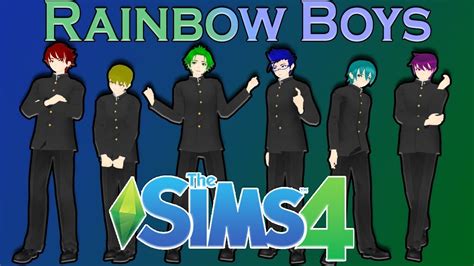 The Sims 4 Cas Rainbow Boys Yandere Simulator Youtube