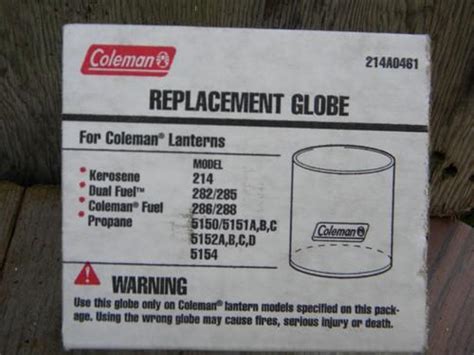 At rei, we believe time outside is fundamental to a life well lived. replacement glass globe for Coleman camping lantern - part ...