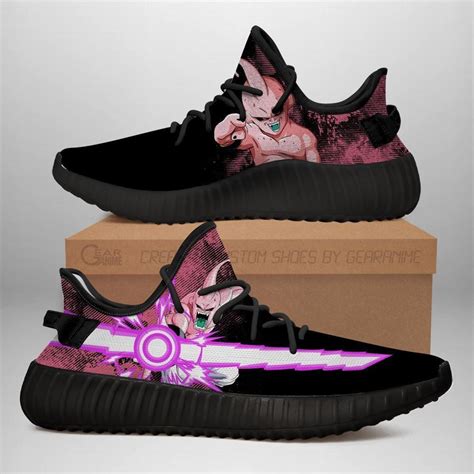 Lightweight construction with breathable flyknit fabric provides a comfortable and flawless fit. Power Skill Majin Buu Yz Sneakers Dragon Ball Z Shoes Anime Yeezy Sneakers Shoes Black Full Size ...