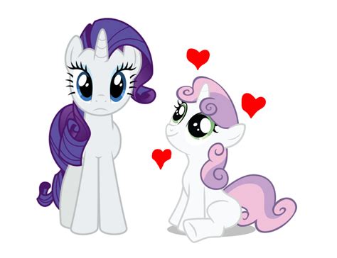 2638905 Safe Rarity Sweetie Belle Pony Unicorn Affection Duo