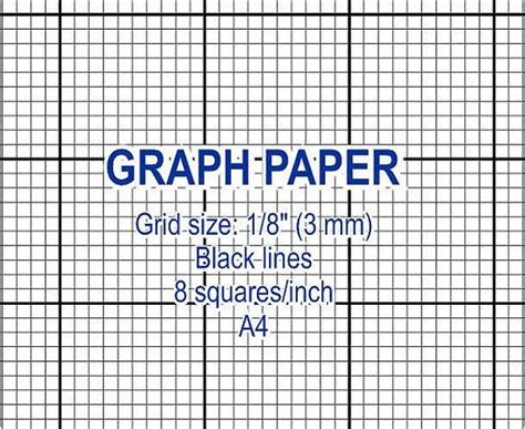 Graph Paper Printable 3 Mm Grid Cross Stitch Design 8 Etsy