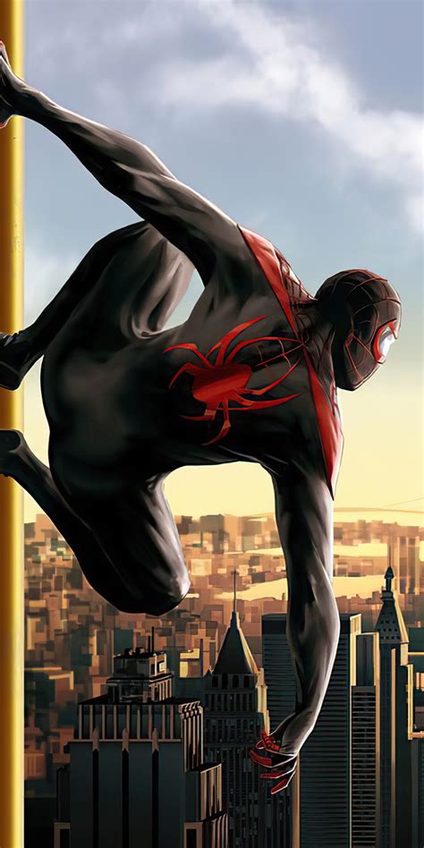 1080x2160 Resolution Miles Morales Spider Man Into The Spider Verse One