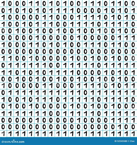 Binary Code Pattern Stock Vector - Image: 52245580