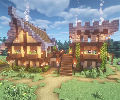 How To Build A Medieval House In Minecraft 11 Steps Instructables