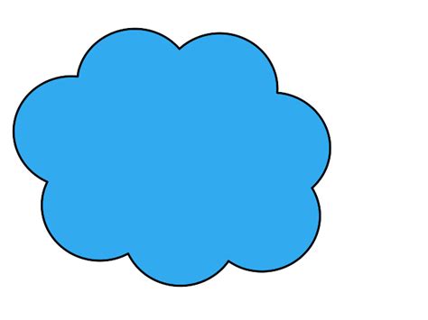 Blue Cloud Clip Art At Vector Clip Art Online Royalty Free