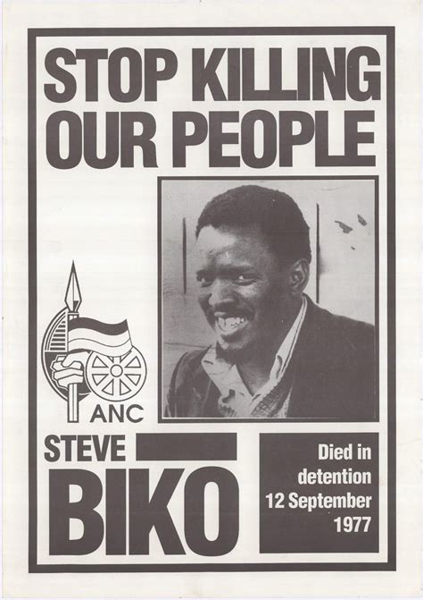12 Septembre 1977 Afrique Du Sud Mort De Steven Biko Une Des