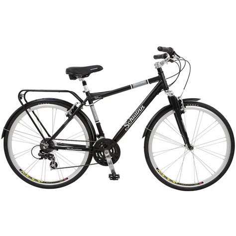 Schwinn Discover 700c Hybrid Bicycle With Full Fenders And Rear Cargo