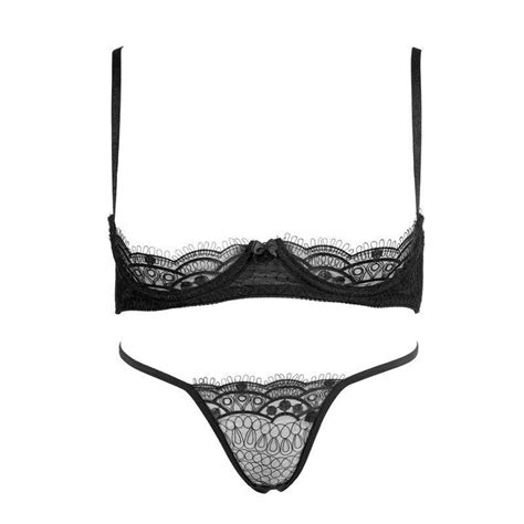 new sexy lace push up open cup bra sets female underwear sexy lace embroidery thin cup bra and