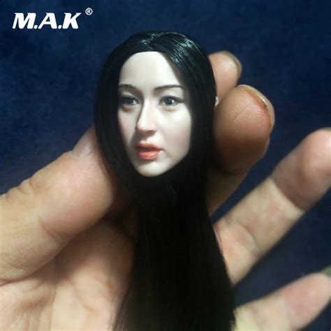 Aliexpress Com Buy Female Head Sculpt Long Black Hair Asian
