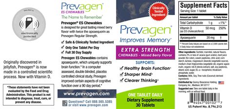 Prevagen Extra Strength Chewables Mixed Berry 894047001027 Ebay