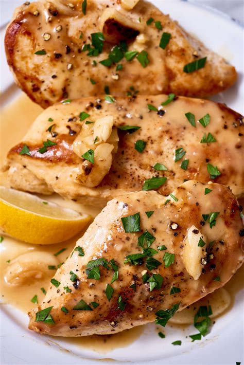 Pour the sauce over thechicken. Recipe: Slow Cooker Lemon-Garlic Chicken Breast | Kitchn