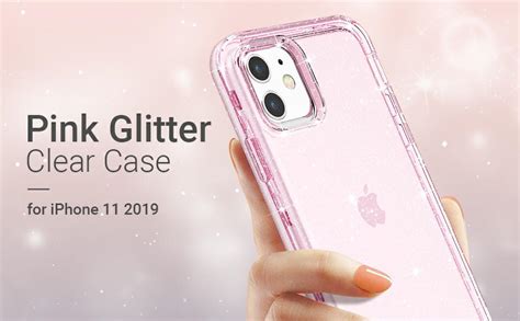 Ulak Case Compatible With Iphone 11 Glitter Clear Heavy Duty