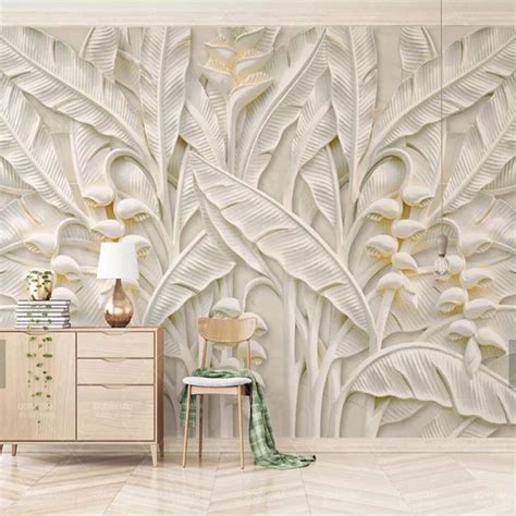 3d european embossed leaves leaf mural photo wallpaper roll for living room bedroom contact