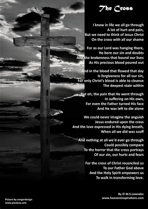 Christian Picture Poems,Easter Poetry with Picture Backgrounds