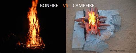 Bonfire Vs Campfire Bonfire Campfire Lighters And Match
