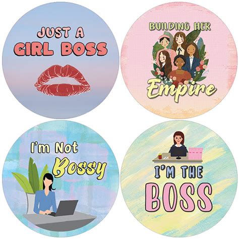 Girl Boss Stickers 20 Sets X 16 Designs Creanoso