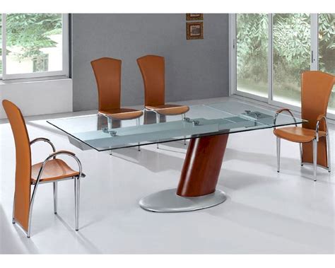 Modern Dining Set Glass Top Table European Design 33d241